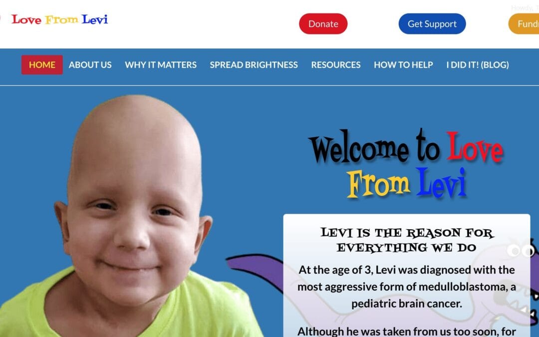 Nonprofit Web Design Iowa City | Love From Levi Case Study | Team 218