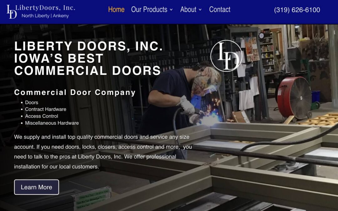 Liberty Doors, Inc. Website Launch
