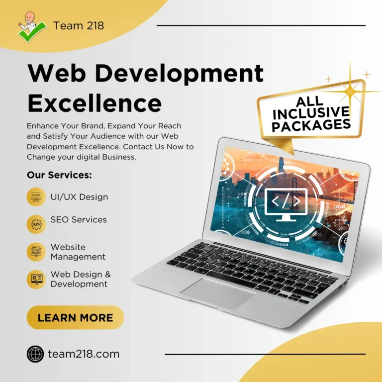 Team 218 Web Services Web Development Excellence