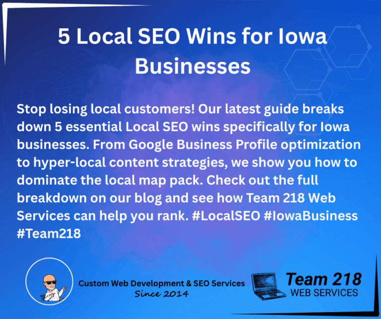 5 Local SEO Wins for Iowa Businesses