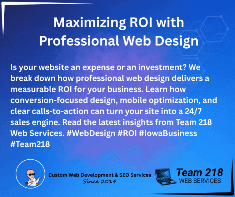 Maximizing ROI with Professional Web Design