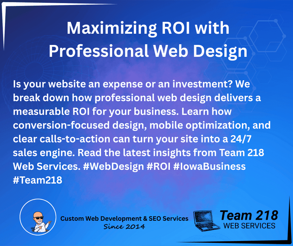 Maximizing ROI with Professional Web Design