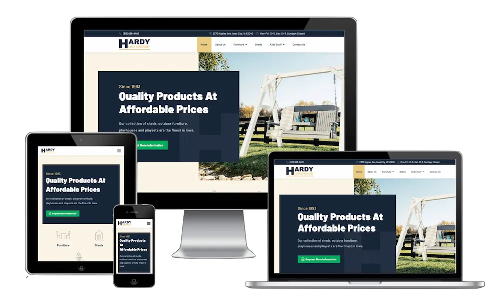 Hardy Lawn Furniture website