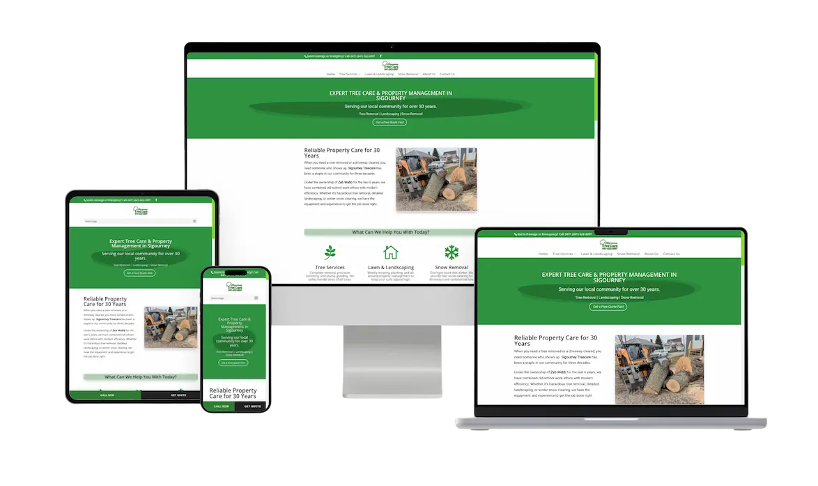Sigourney Tree Care website