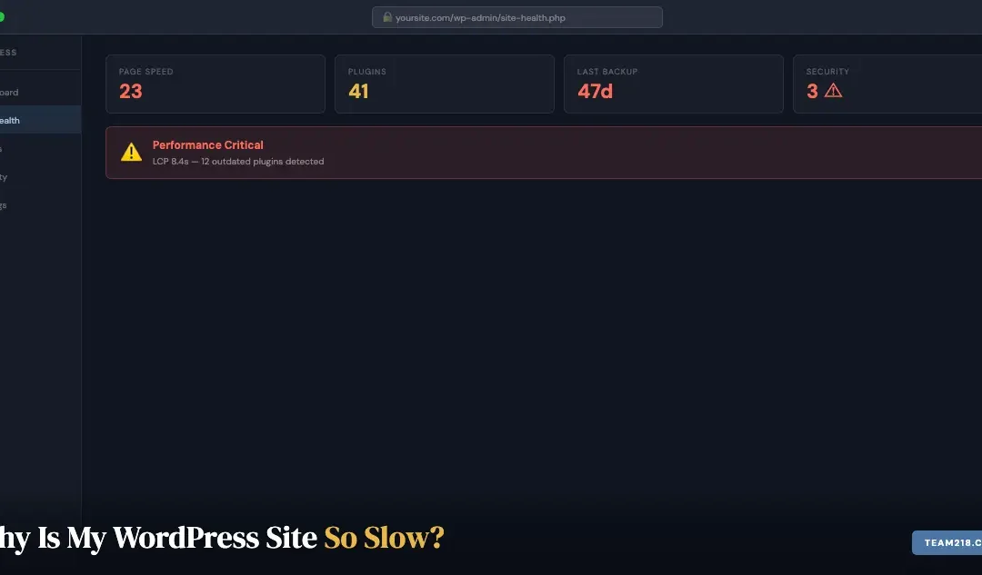 Why Is My WordPress Site Slow?