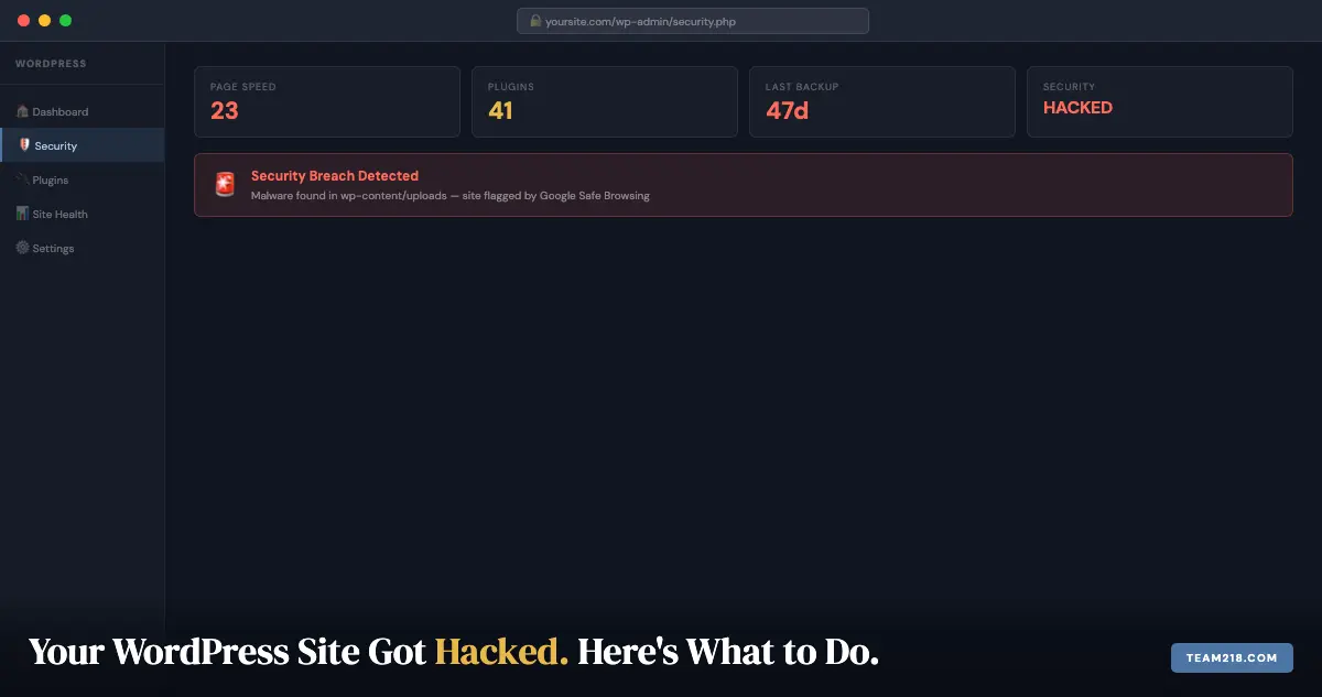 Your WordPress Site Got Hacked. Here's Exactly What to Do.